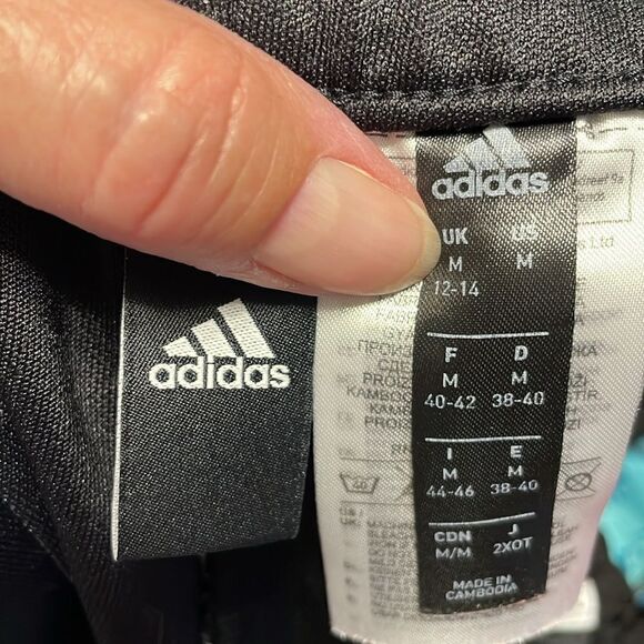 Adidas 3 stripe Track Pants, Medium - Picture 7 of 8